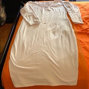 White maxi dress